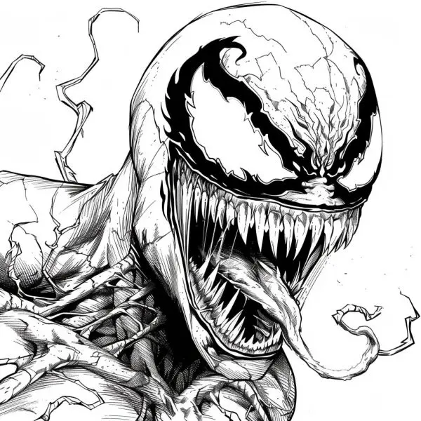 Tranh tô màu Venom sống động – Giúp trẻ học sáng tạo dễ dàng. Tranh tô màu Venom sống động – Giúp trẻ học sáng tạo dễ dàng.