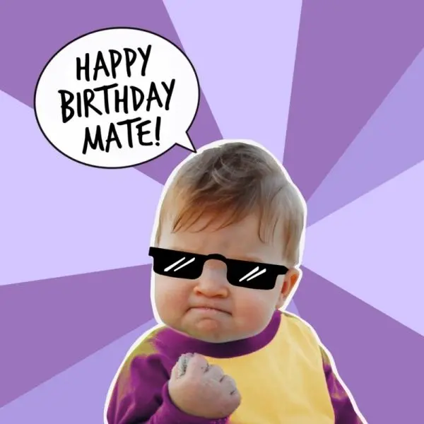 Happy birthday meme thể hiện tình bạn qua những hình ảnh ngộ nghĩnh