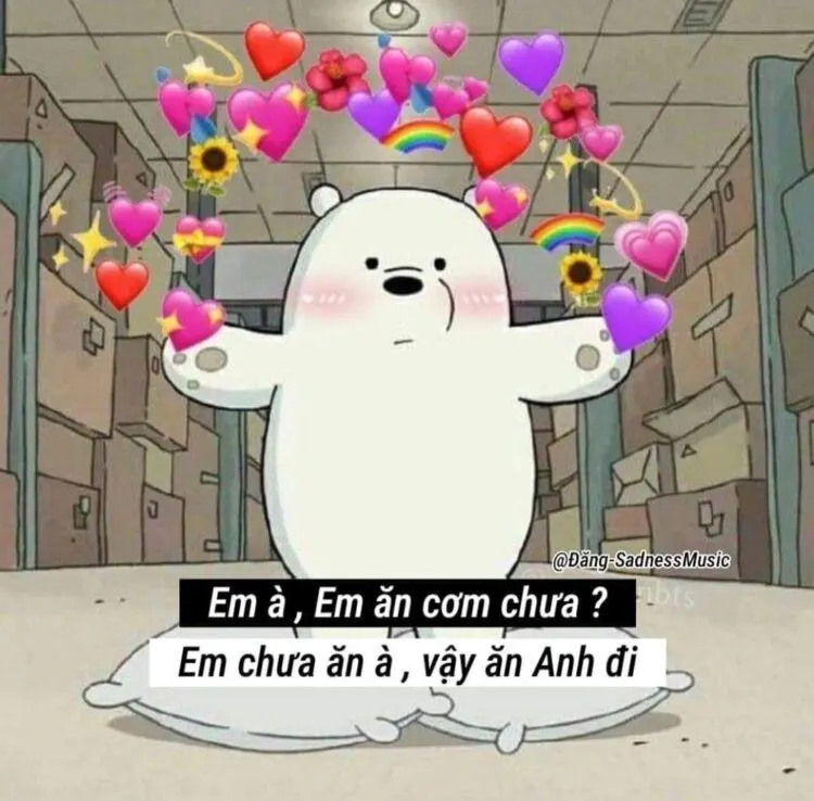 Meme tình yêu là nguồn vui cho các cặp đôi