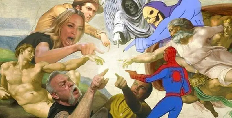 Tổng hợp các meme chỉ tay vào nhau