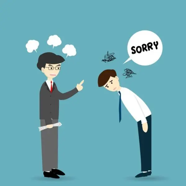 Meme xin lỗi cho trốn công sở