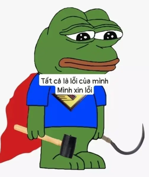 Meme xin lỗi ngộ nghĩnh và vui vẻ