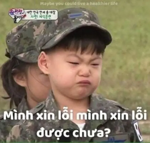 Meme xin lỗi gây bất ngờ