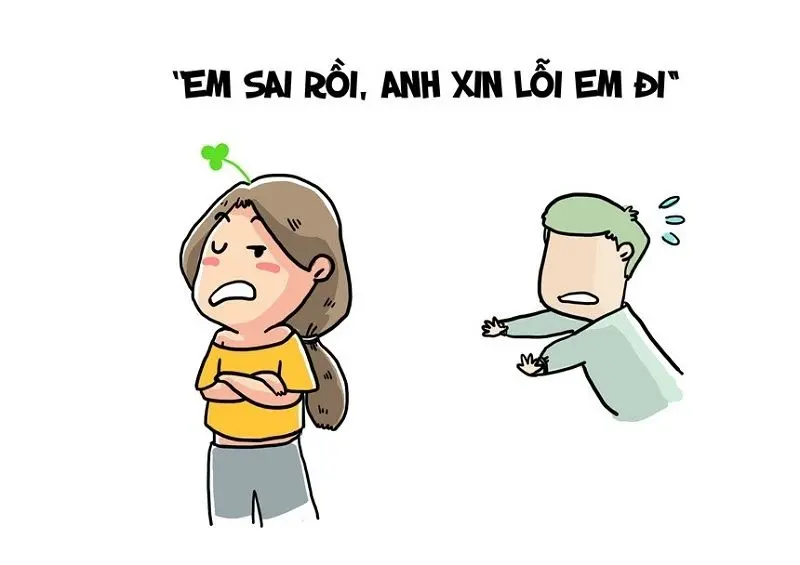 Meme xin lỗi giúp tạo cảm giác thoải mái