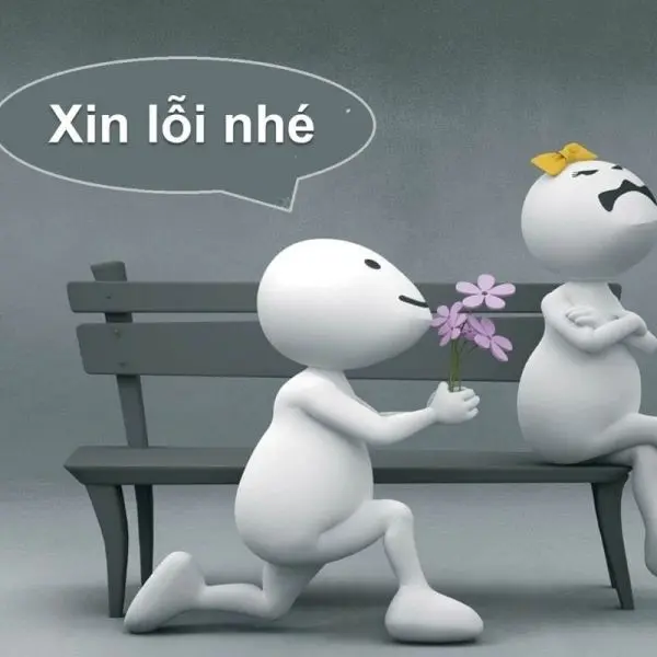 Meme xin lỗi vừa buồn vừa hài
