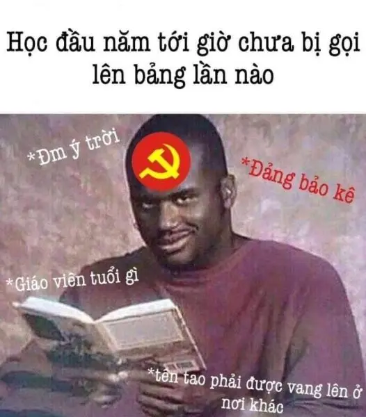 Meme anh da đen đi theo tiếng nói của đảng
