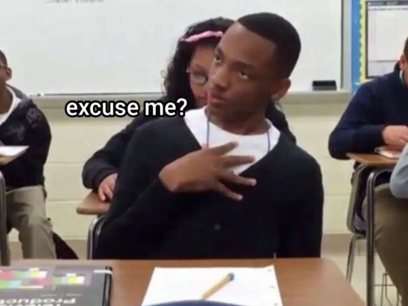 Meme anh da đen excuse me hài hước