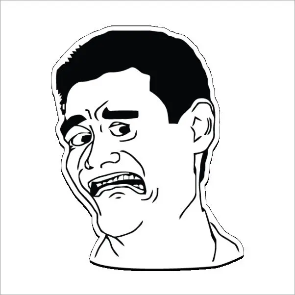 Meme sợ hãi sticker