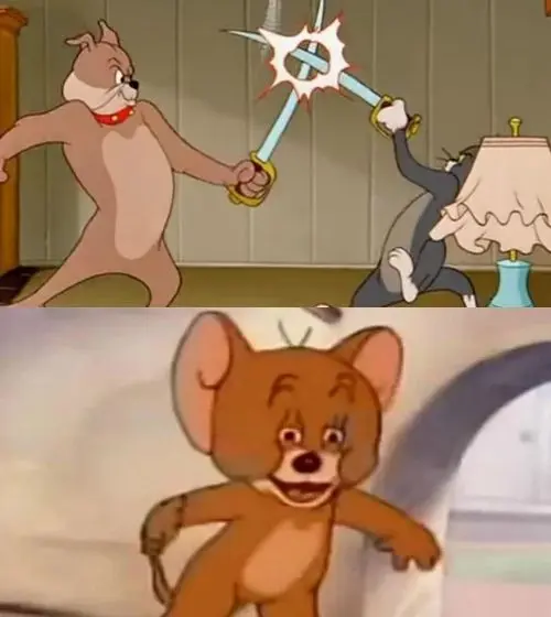 Meme vui vẻ Tom và Jerry