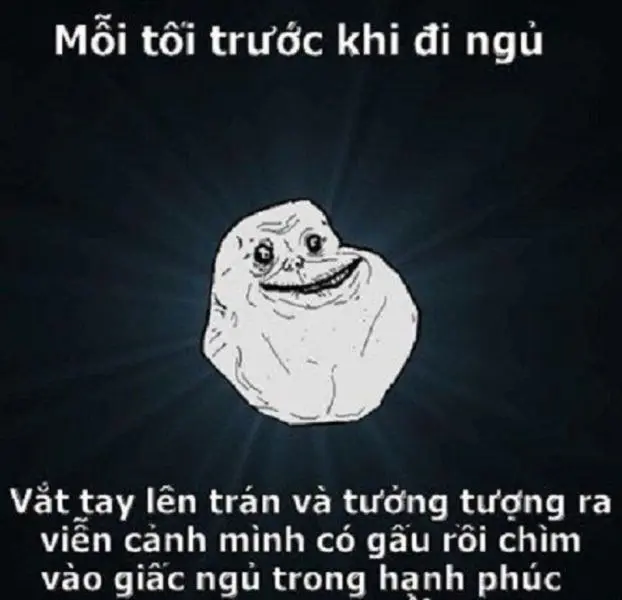 Meme đi ngủ vui vẻ và hài hước