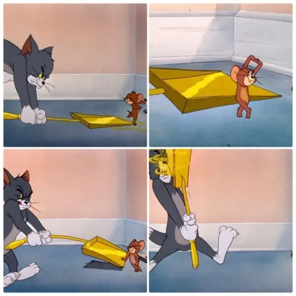 Meme Tom và Jerry vui vẻ và hài hước