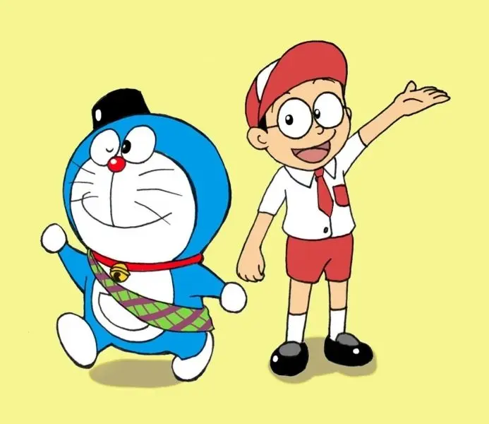 Avatar Doremon ngồi cạnh Nobita, tạo cảm giác thân thuộc. Avatar Doremon ngồi cạnh Nobita, tạo cảm giác thân thuộc.