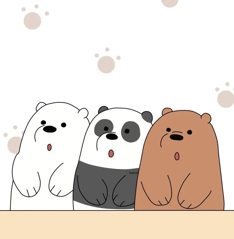 Avatar gấu trắng hoạt hình cute cho tín đồ anime