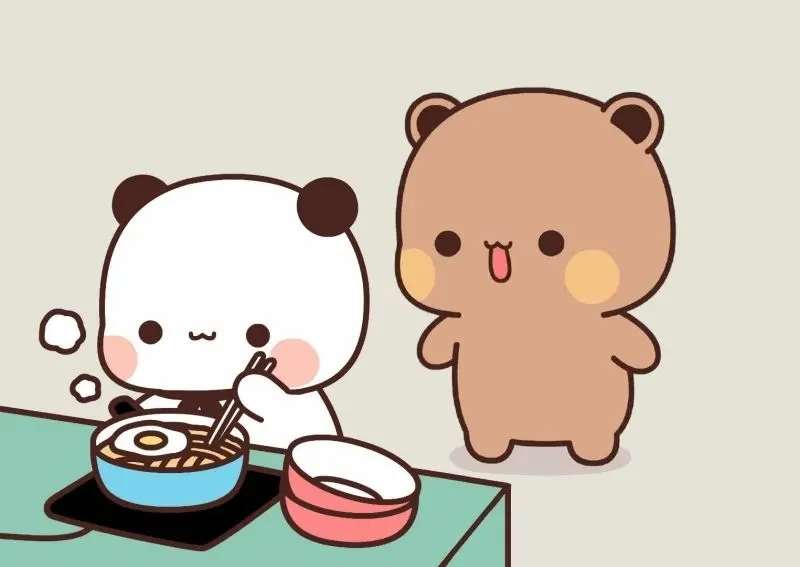 Avatar gấu trắng hoạt hình cute hot nhất mạng xã hội