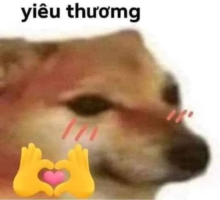 Meme ngại với biểu cảm ngại ngùng