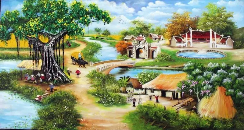 Khung cảnh làng quê Việt Nam và những đồng cỏ rộng mênh mông. Khung cảnh làng quê Việt Nam và những đồng cỏ rộng mênh mông.
