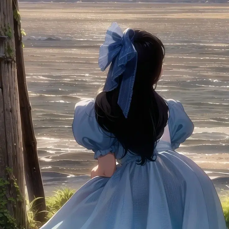 Làm mới trang cá nhân với avatar cô gái quay lưng anime siêu dễ thương