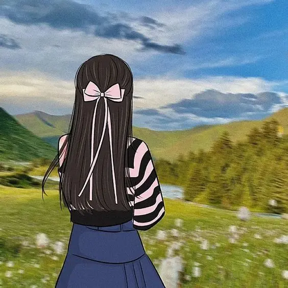 Tỏa sáng hơn với avatar cô gái quay lưng anime cực cool
