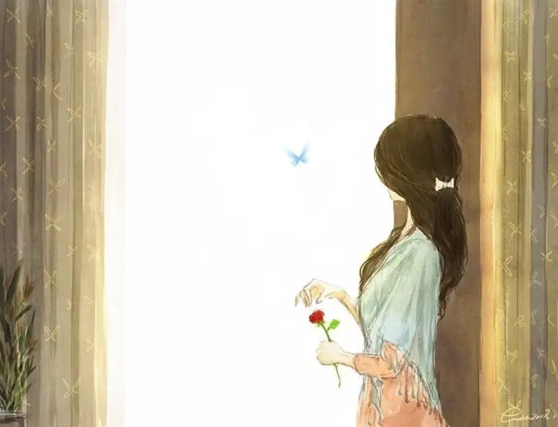 Avatar cô gái quay lưng anime mang đến cảm giác lặng lẽ và sâu sắc