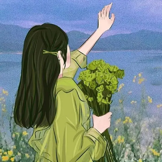 Thể hiện tâm trạng qua avatar cô gái quay lưng anime siêu sáng tạo