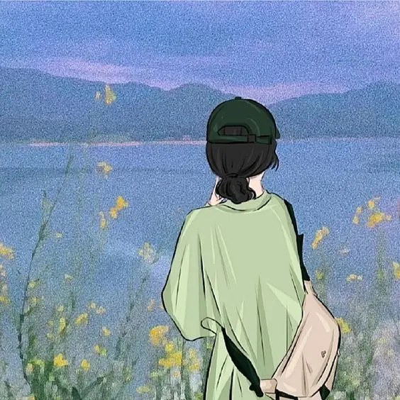 Thêm chút bí ẩn với avatar cô gái quay lưng anime siêu cool