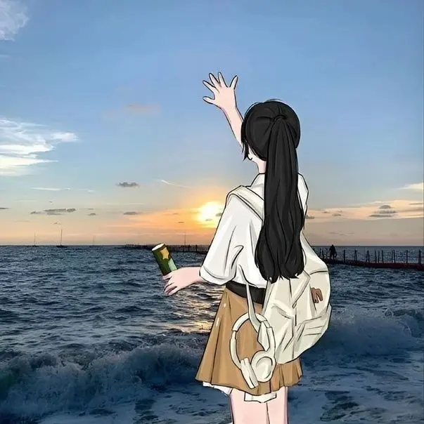 Thêm chút cảm hứng với avatar cô gái quay lưng anime cực kỳ dễ thương