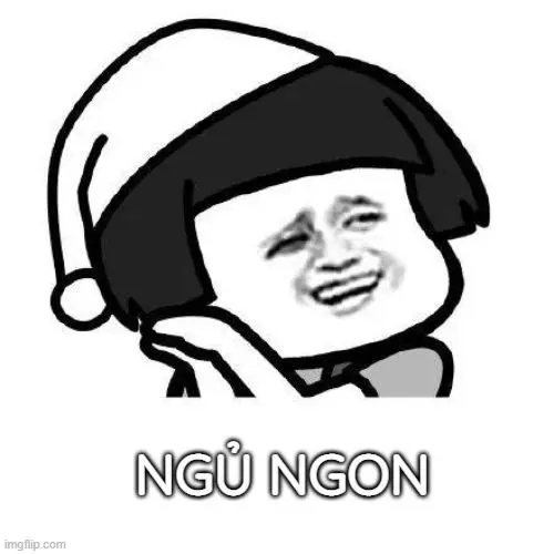 Meme ngủ ngon là lời chia tay buổi tối ngọt ngào