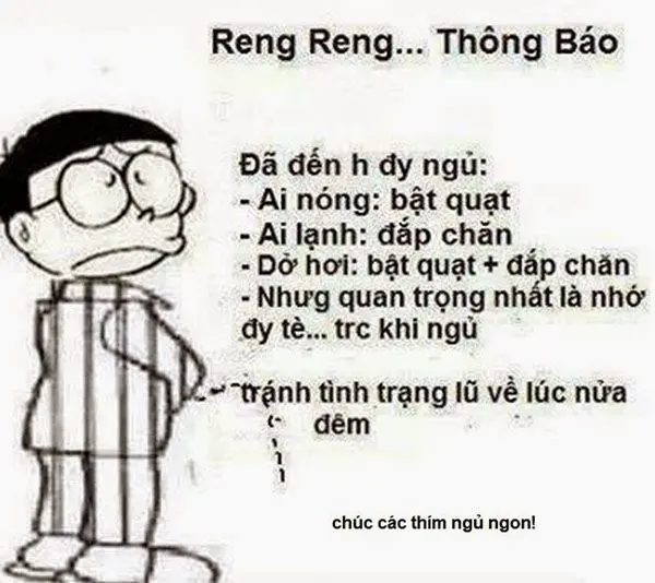 Meme ngủ ngon là cách tuyệt vời để kết thúc một ngày