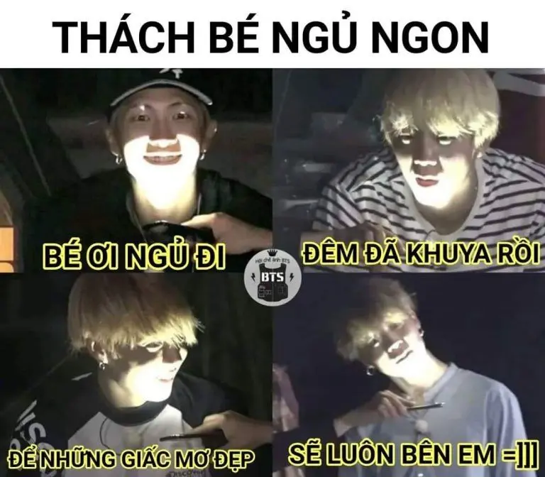 Meme ngủ ngon kinh dị tạo nên một không gian đáng sợ