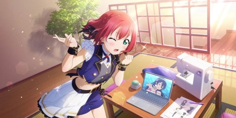 Hình nền anime cho máy tính nhân vật nữ tóc hồng dịu dàng