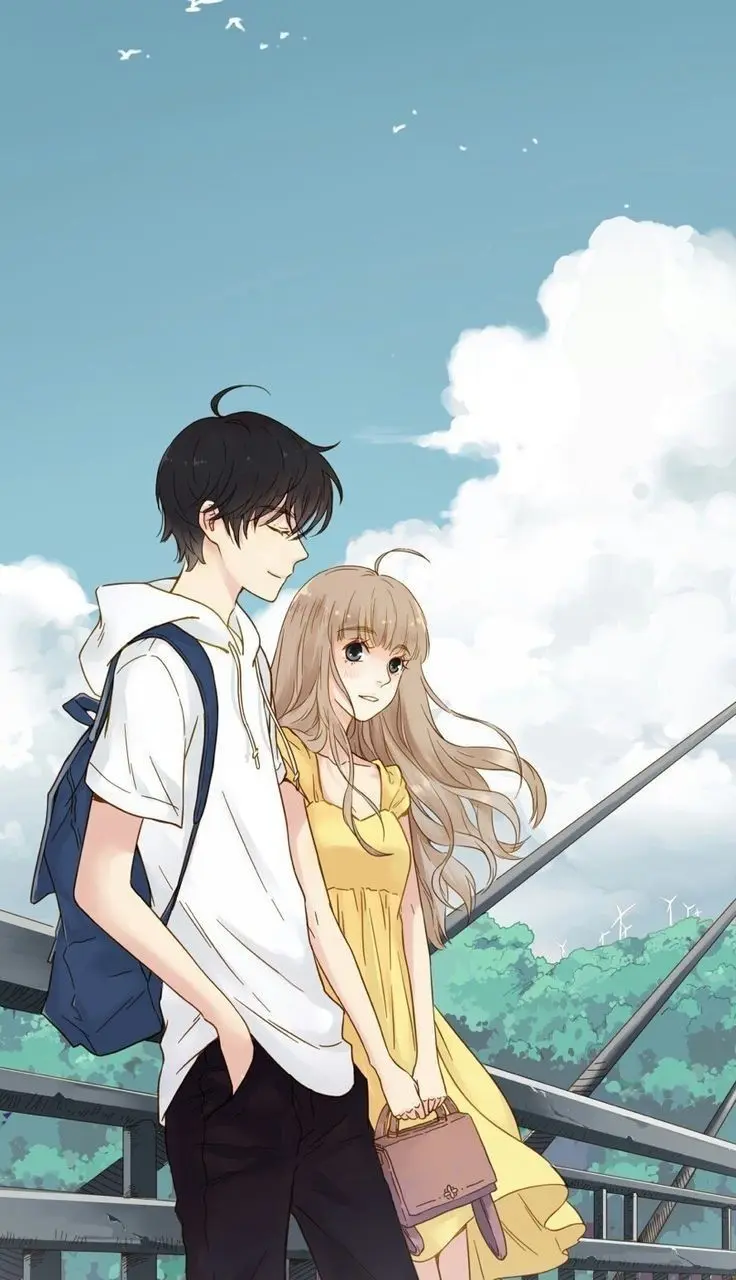Hình nền anime cho điện thoại phong cách tối giản