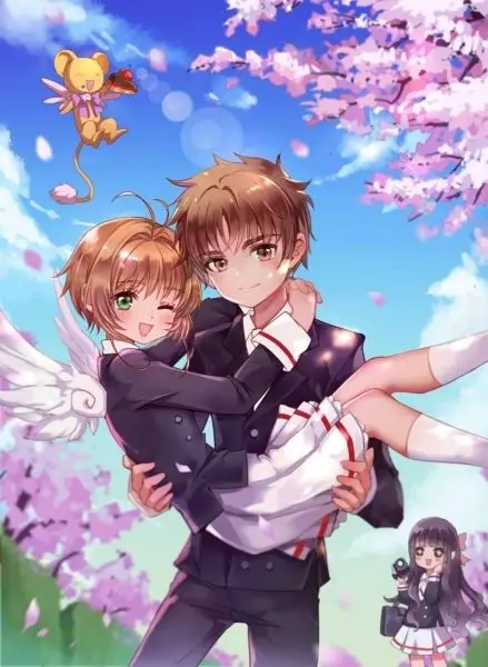 Hình nền anime cho điện thoại phong cách học đường dễ thương