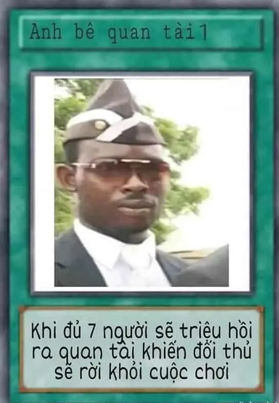 Bài meme anh bê quan tài