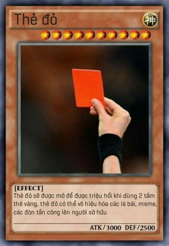 Bài meme thẻ đỏ
