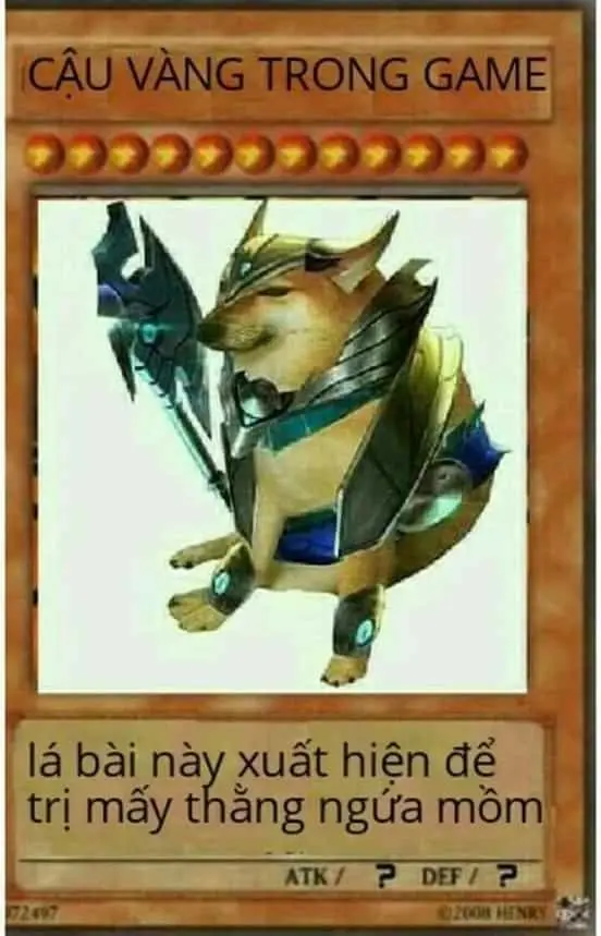 Bài meme cậu vàng