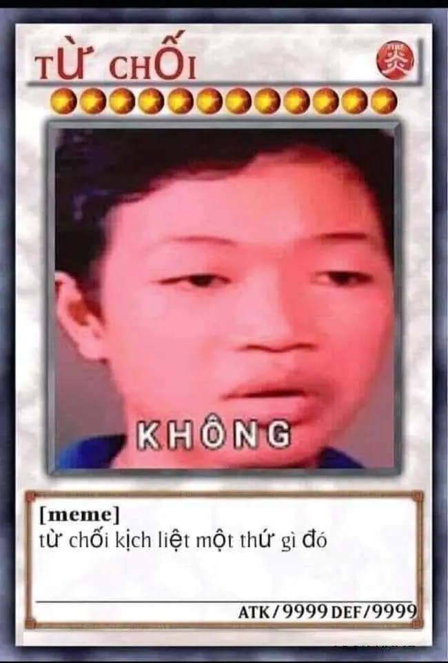 Bài meme từ chối 