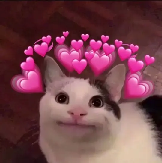 Meme trái tim dễ thương và hóm hỉnh