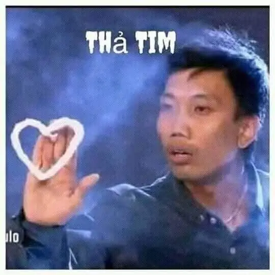 Meme trái tim hài hước và dễ hiểu