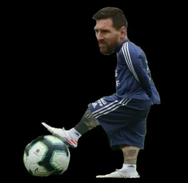Messi meme giữ bóng hài hước và thú vị