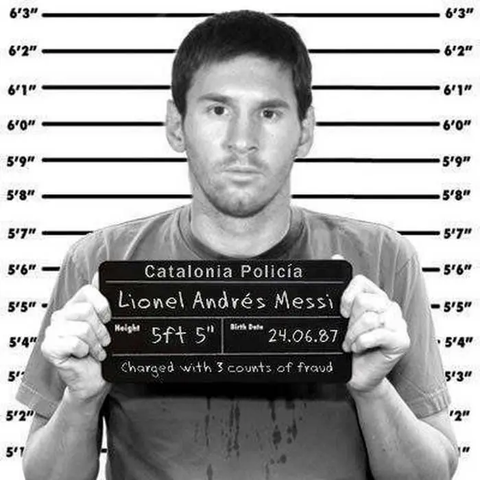 Messi meme tiền án, tiền sự hài hước