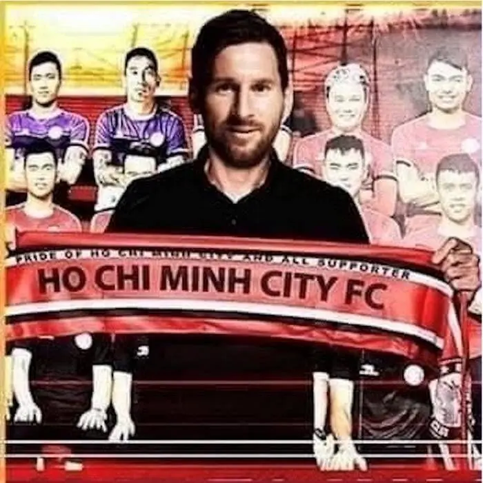 Messi meme gia nhập Ho Chi Minh city meme