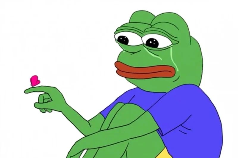 Ếch meme tủi thân hài hước và độc đáo