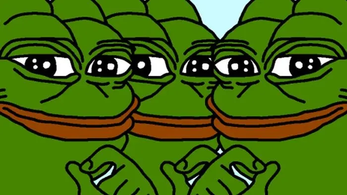 Ếch meme cười nham hiểu hài hước