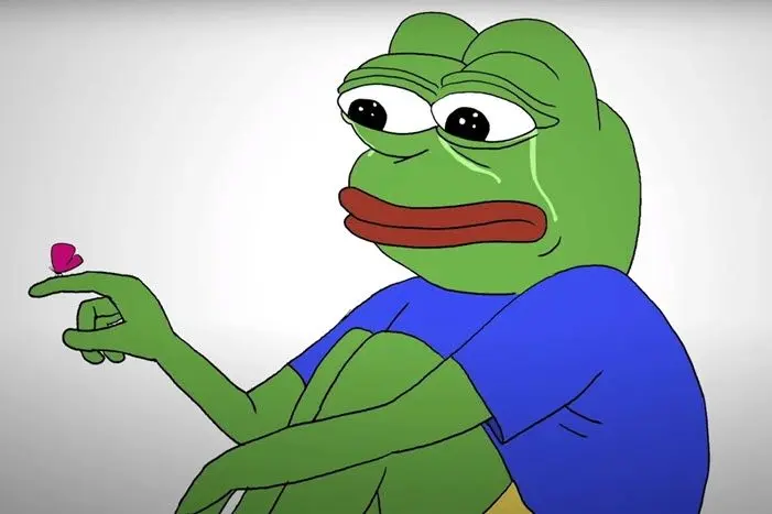 Ếch meme tủi thân hài hước và thú vị