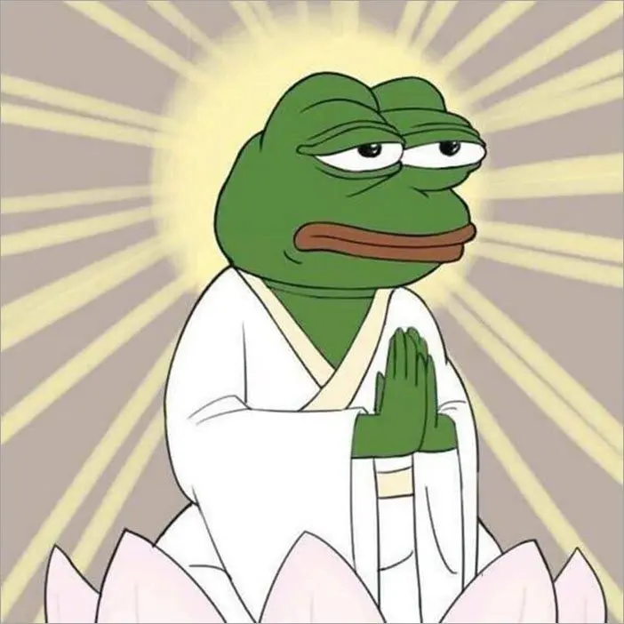 Ếch meme tịnh tâm hài hước