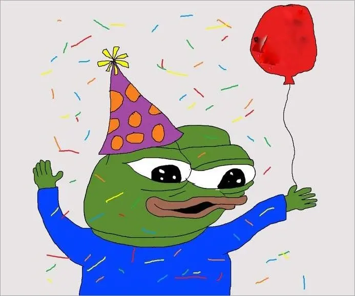 Ếch meme happy birthday hài hước và thú vị
