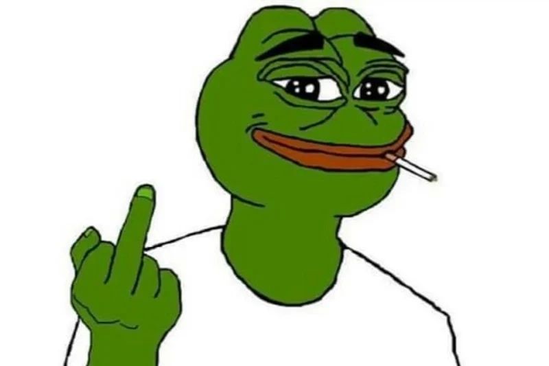 Ếch meme hút thuốc độc đáo và hài hước