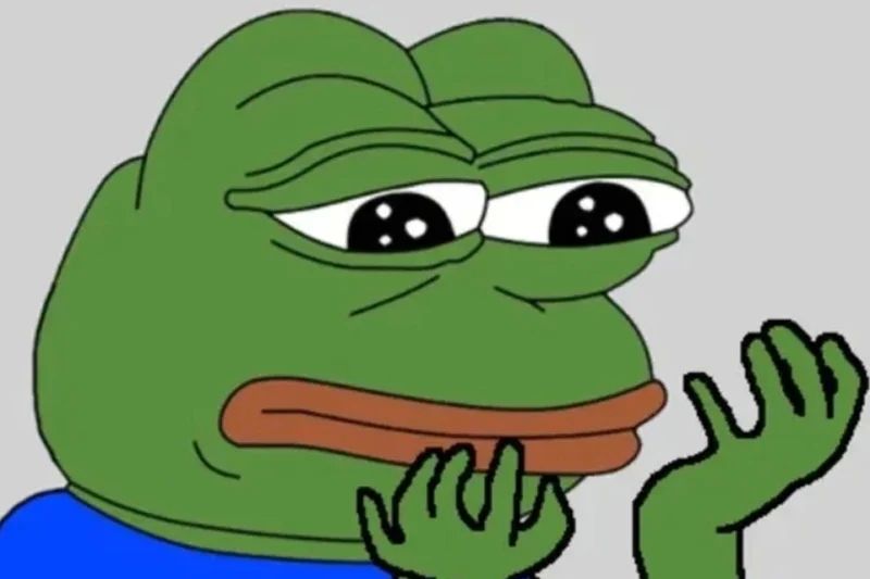 Ếch meme mang nét biểu cảm hài hước
