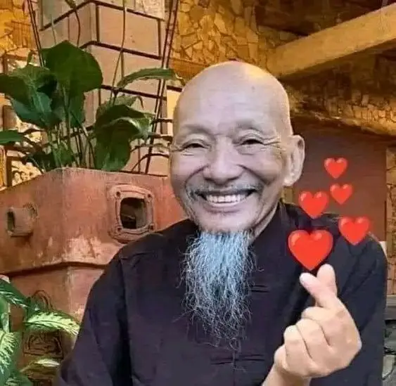 Thầy ông nội meme thẻ tim hài hước