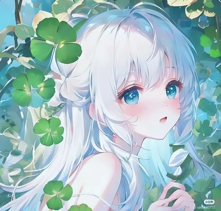 Avatar anime với nhân vật cầm cỏ 4 lá, mang đến cảm giác dễ thương. Avatar anime với nhân vật cầm cỏ 4 lá, mang đến cảm giác dễ thương.